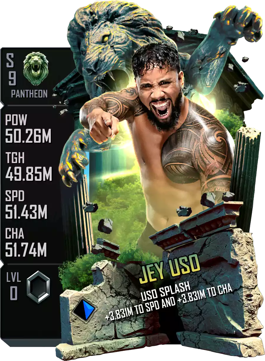 Pantheon - Jey Uso - Standard Card from WWE Supercard