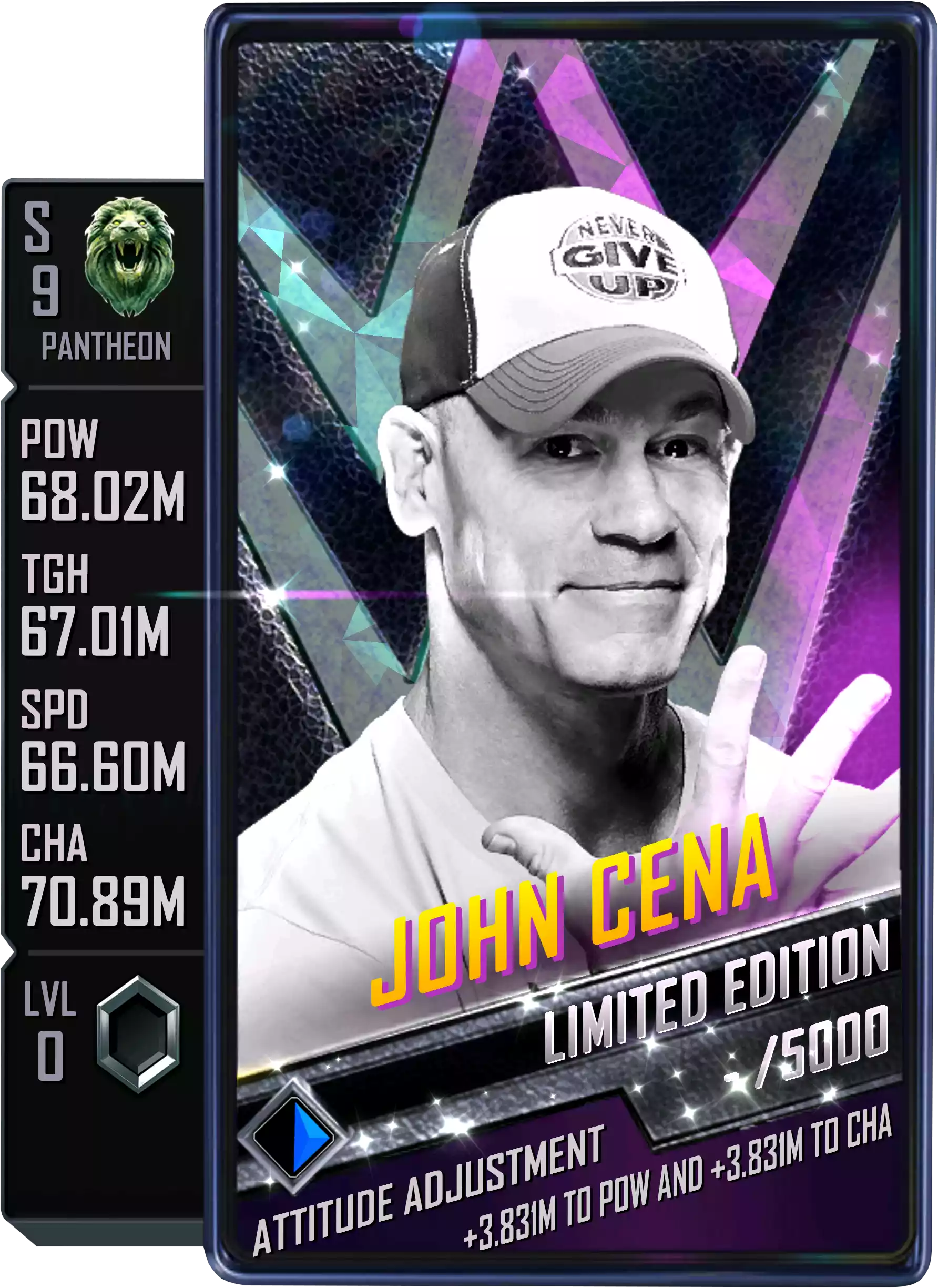 Pantheon - John Cena - Special and Limited Edition Card from WWE Supercard