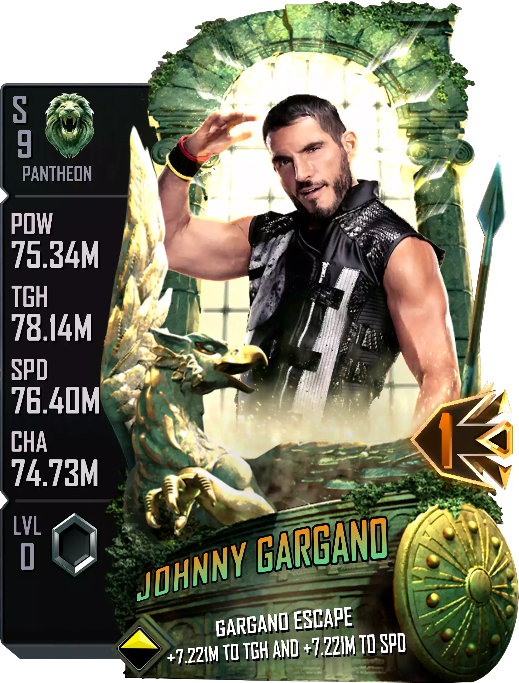 Pantheon, Johnny Gargano, Ranked Halloween Card from WWE Supercard