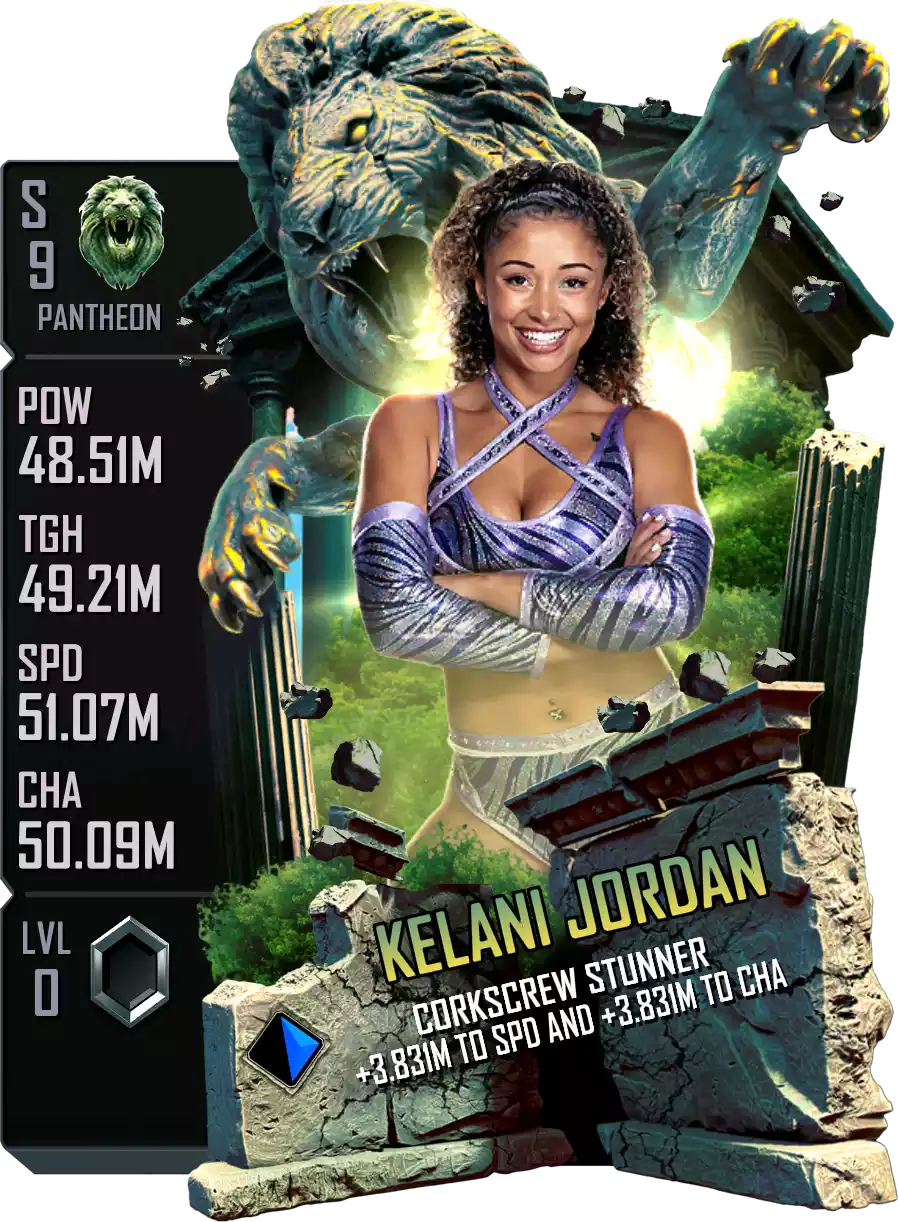 Pantheon - Kelani Jordan - Standard Card from WWE Supercard