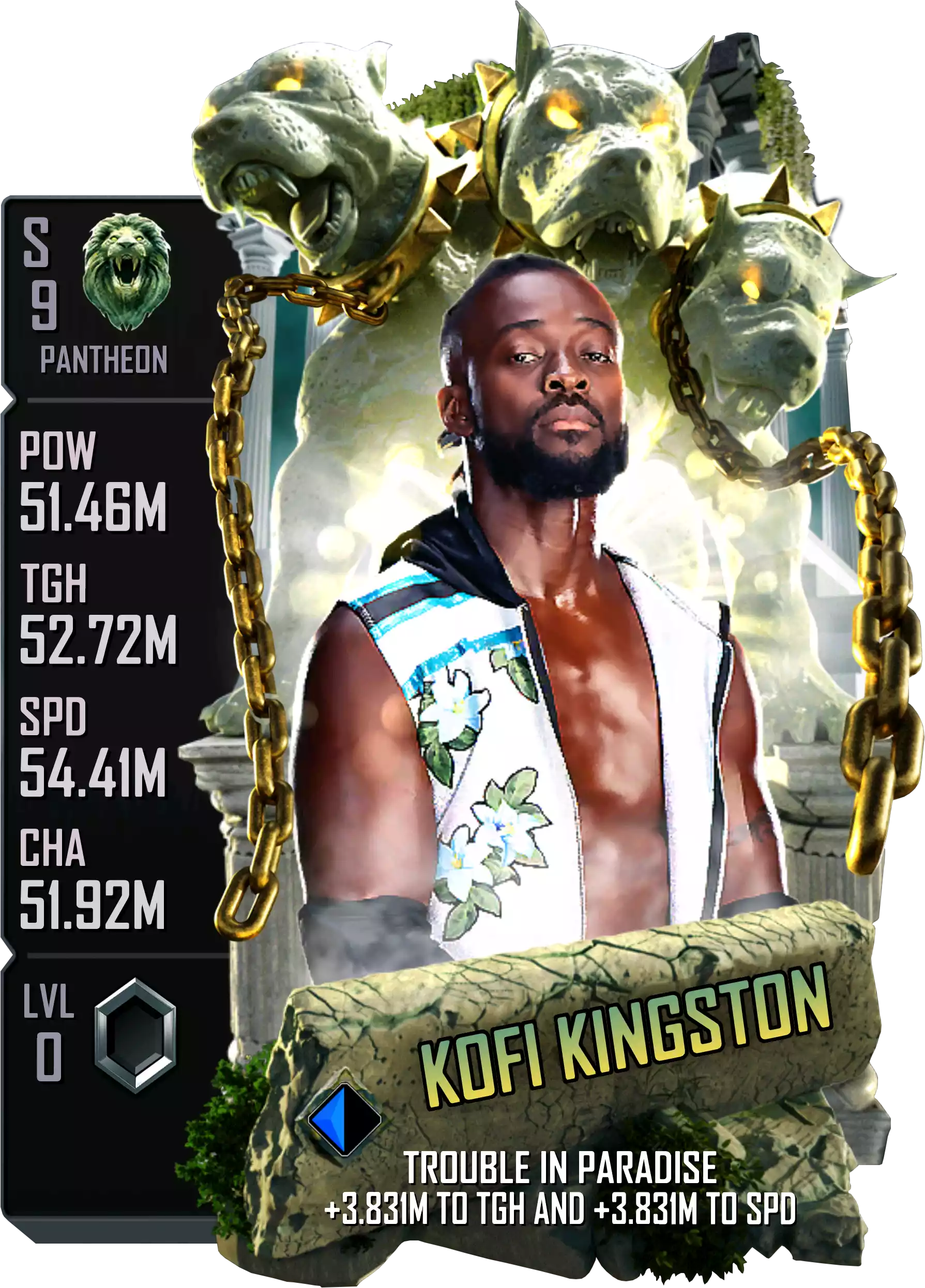 Pantheon, Kofi Kingston, Fusion Card from WWE Supercard