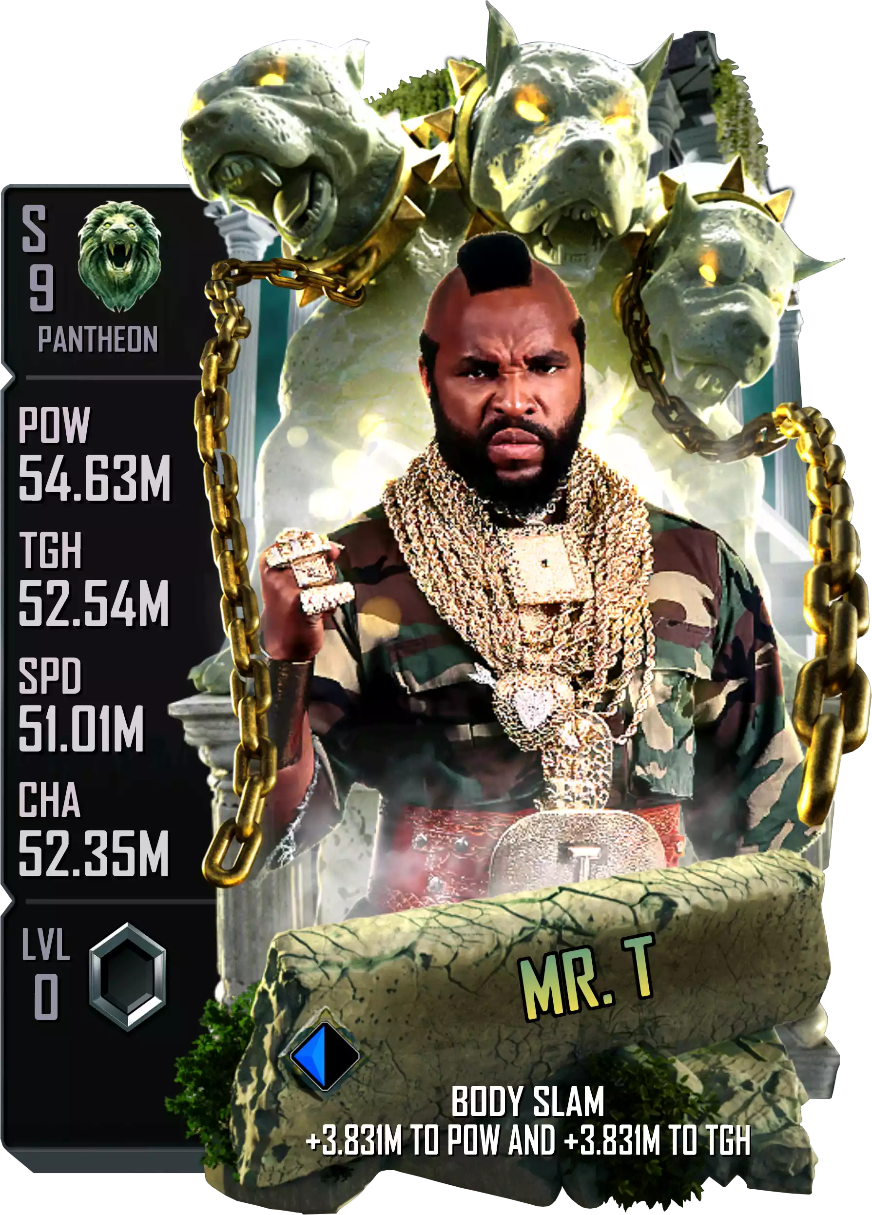 Pantheon, Mr. T, Fusion Card from WWE Supercard