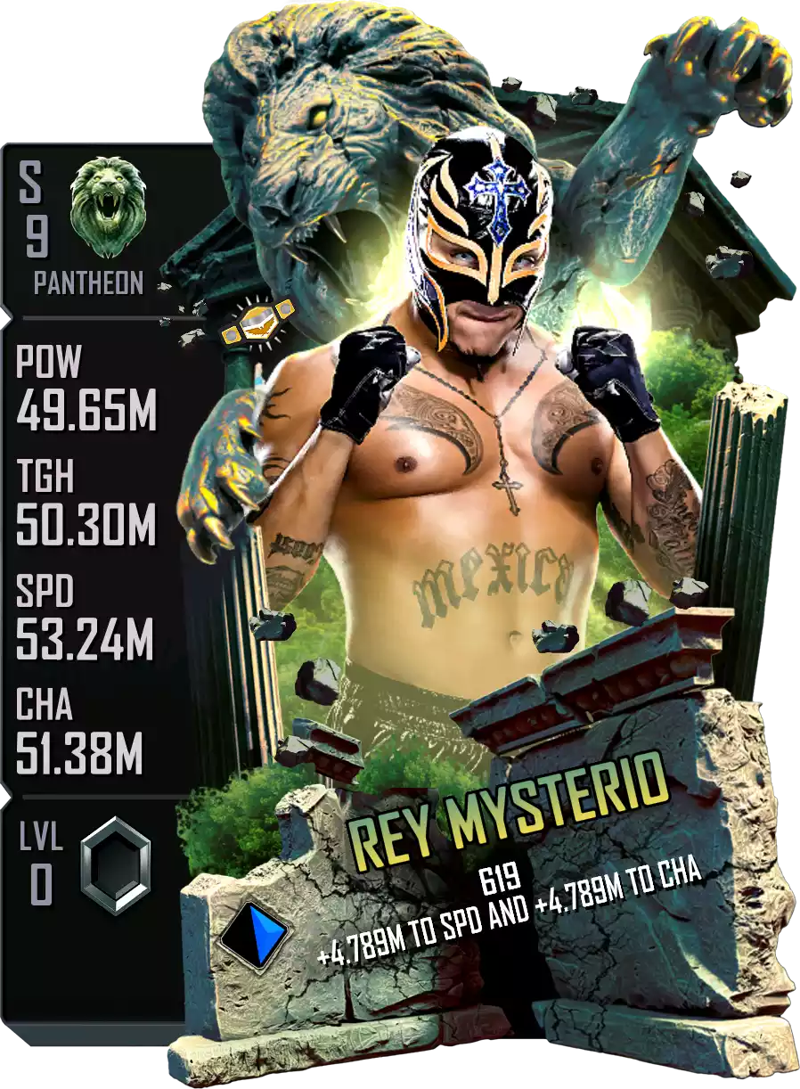 Pantheon - Rey Mysterio - Standard Card from WWE Supercard