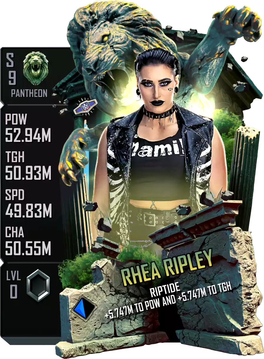 Pantheon - Rhea Ripley - Standard Card from WWE Supercard