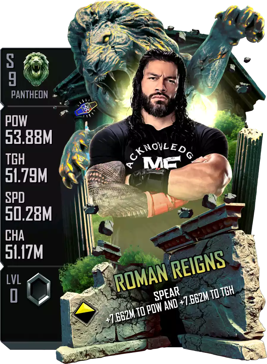 Pantheon - Roman Reigns - Standard Card from WWE Supercard