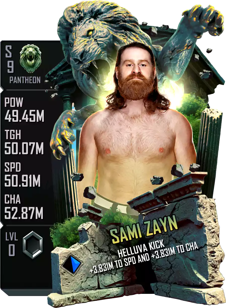 Pantheon - Sami Zayn - Standard Card from WWE Supercard