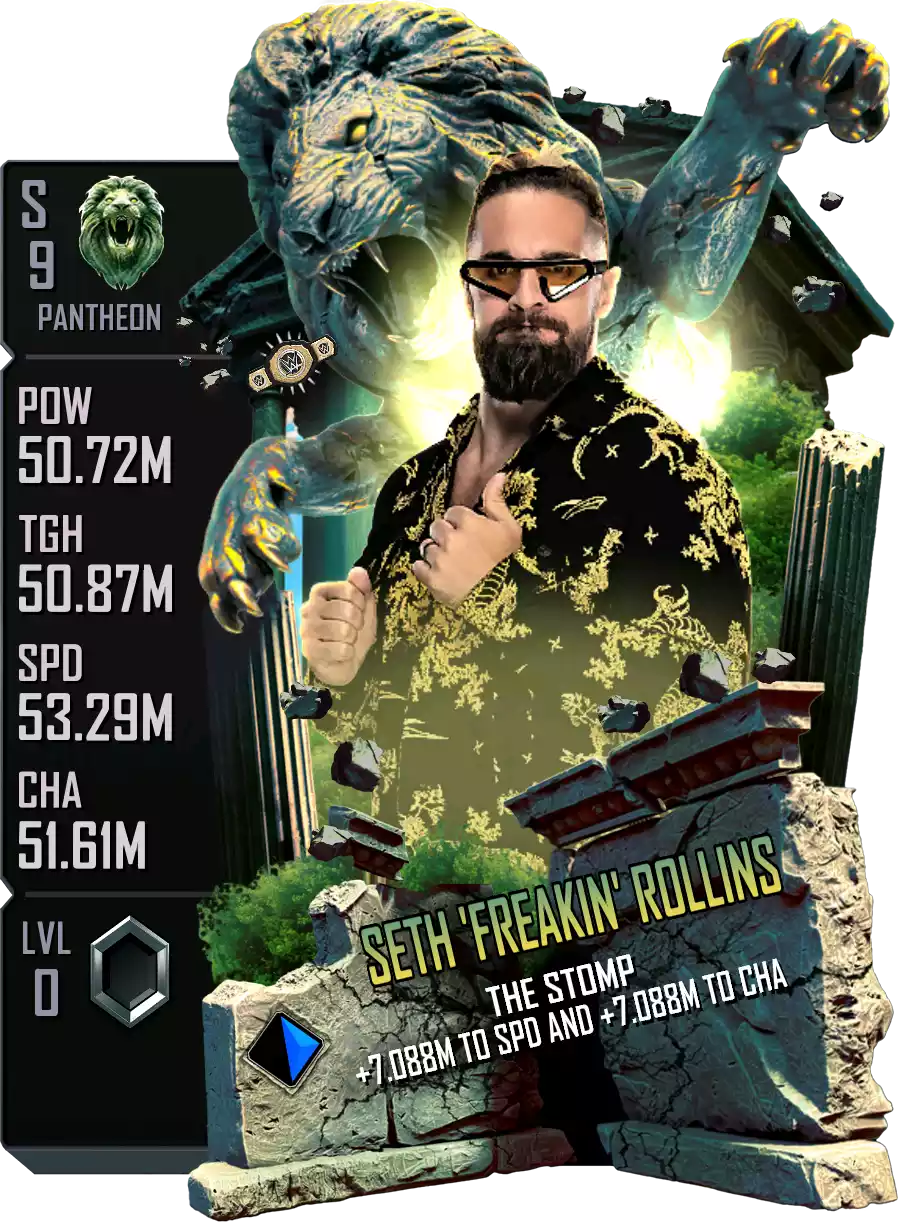 Pantheon - Seth Rollins - Standard Card from WWE Supercard