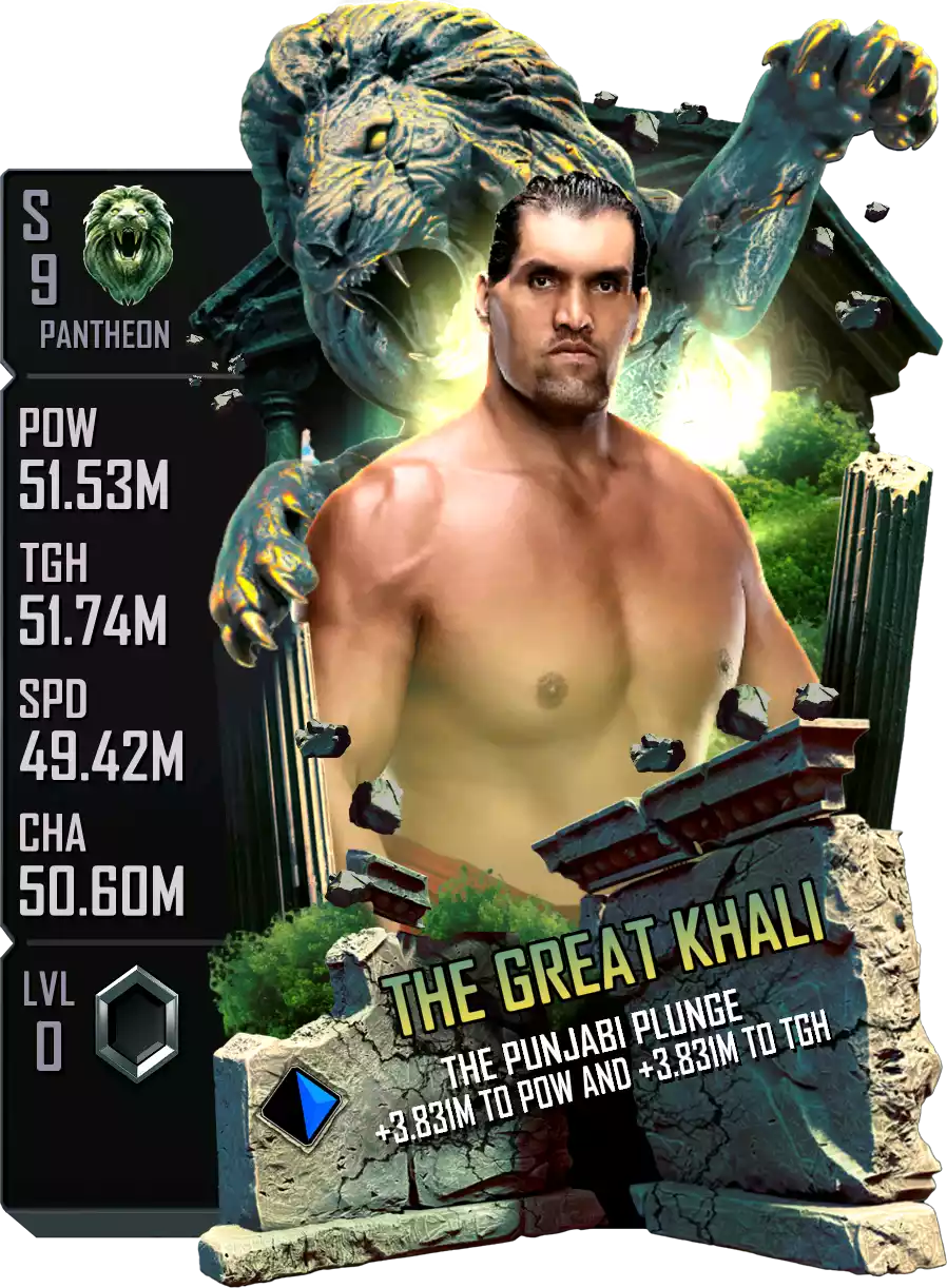 Pantheon - The Great Khali - Standard Card from WWE Supercard