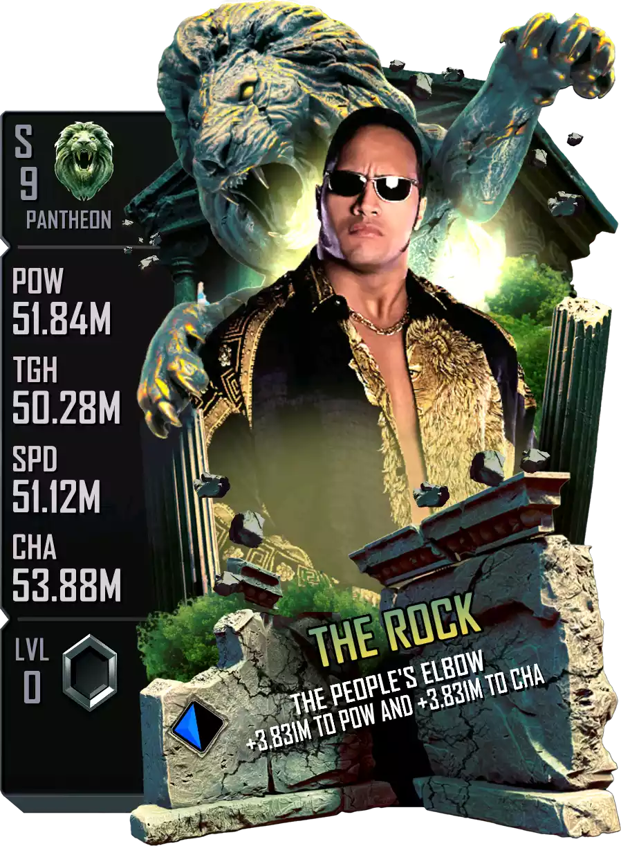 Pantheon - The Rock - Standard Card from WWE Supercard