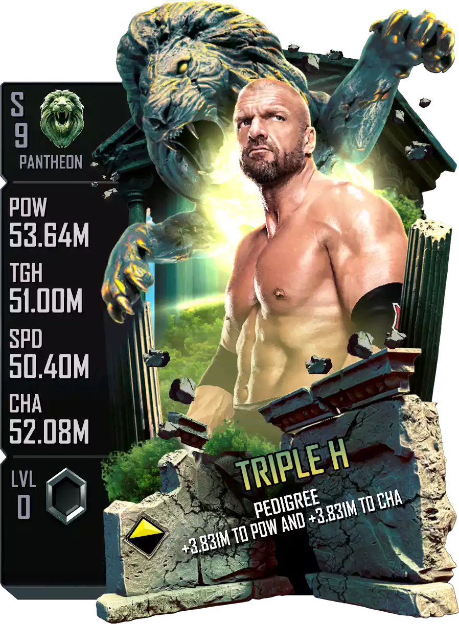Pantheon - Triple H - Standard Card from WWE Supercard