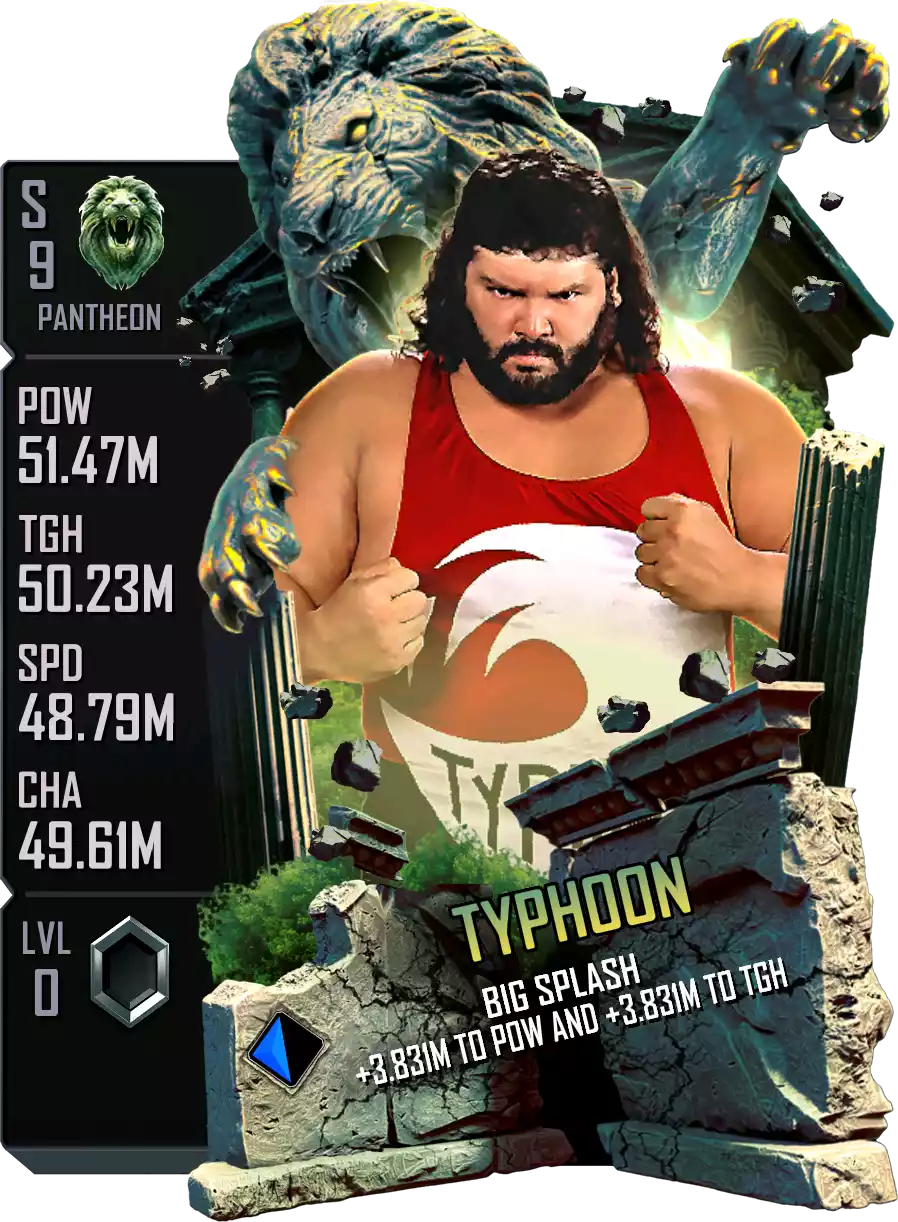 Pantheon - Typhoon - Standard Card from WWE Supercard