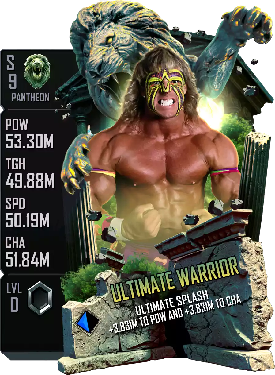 Pantheon - Ultimate Warrior - Standard Card from WWE Supercard