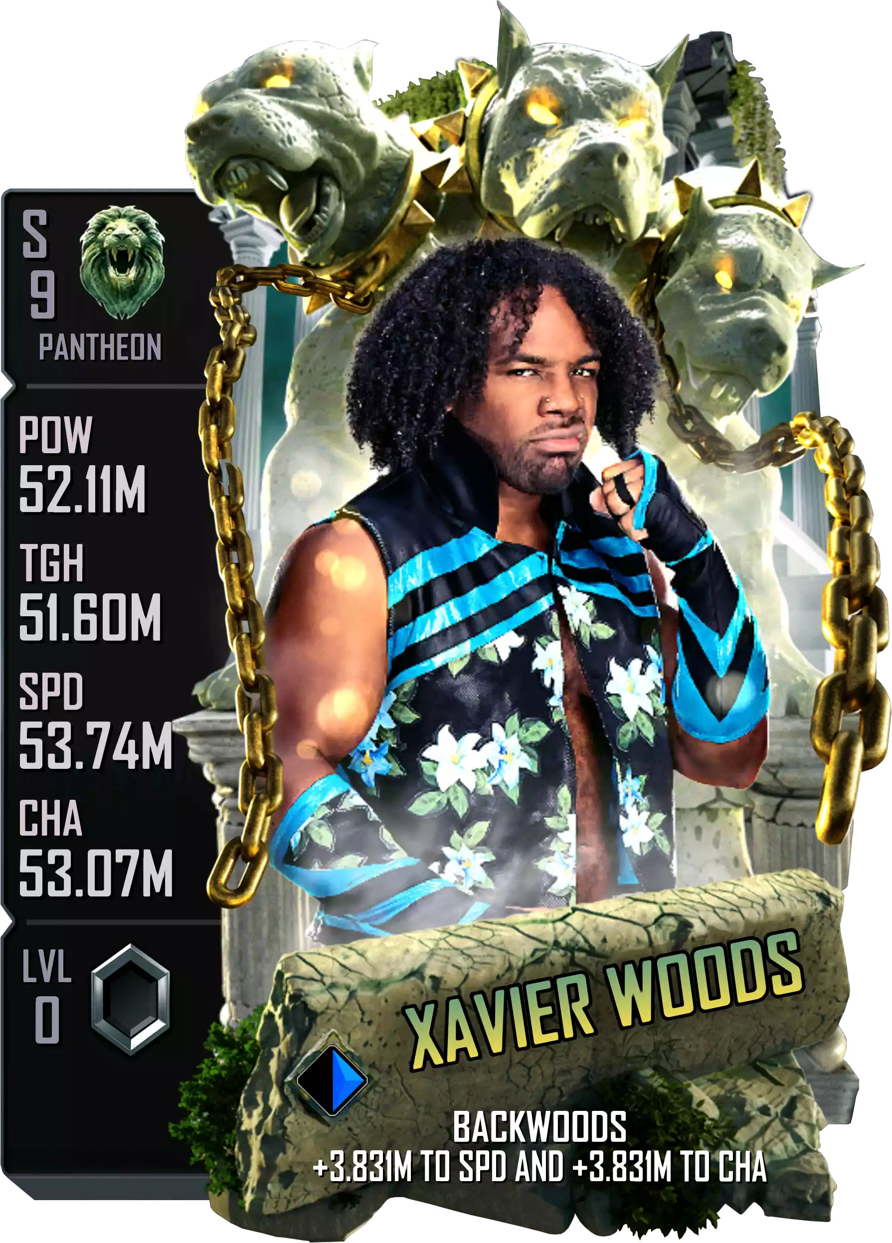 Pantheon, Xavier Woods, Fusion Card from WWE Supercard