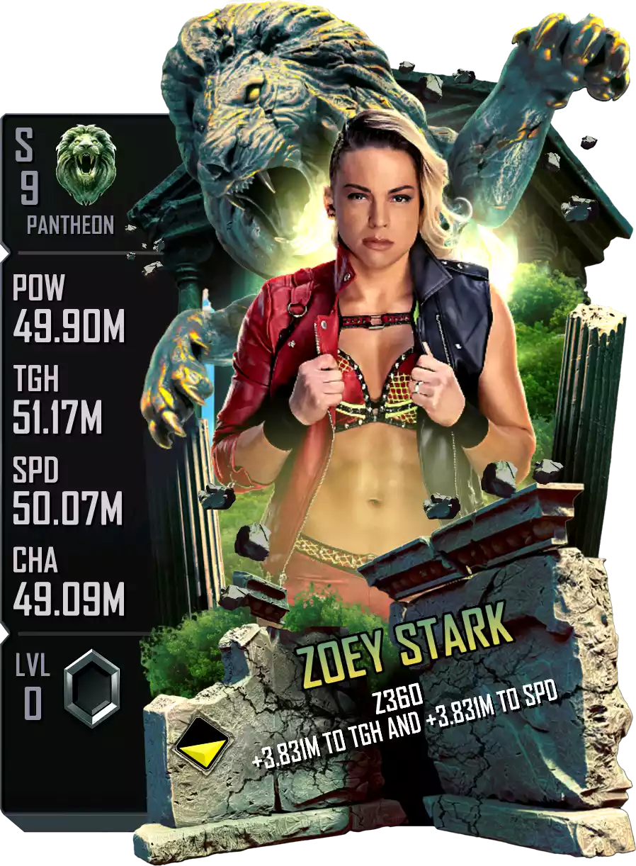 Pantheon - Zoey Stark - Standard Card from WWE Supercard
