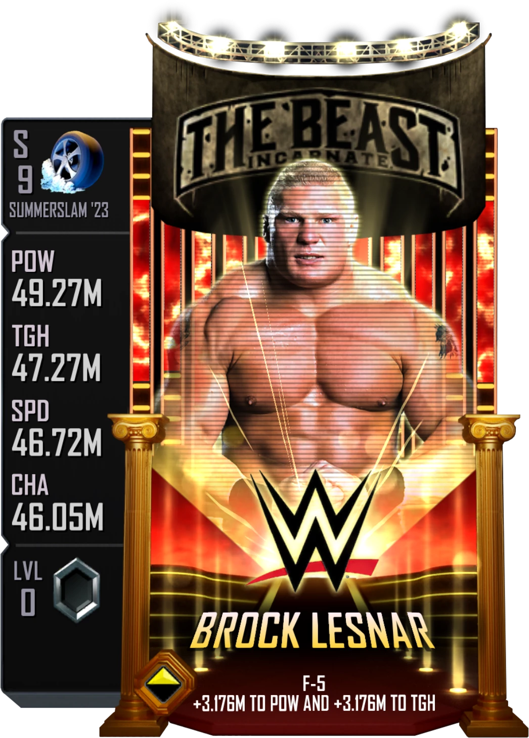 SS23 (SummerSlam '23) - Brock Lesnar (Special Edition) Card from WWE Supercard
