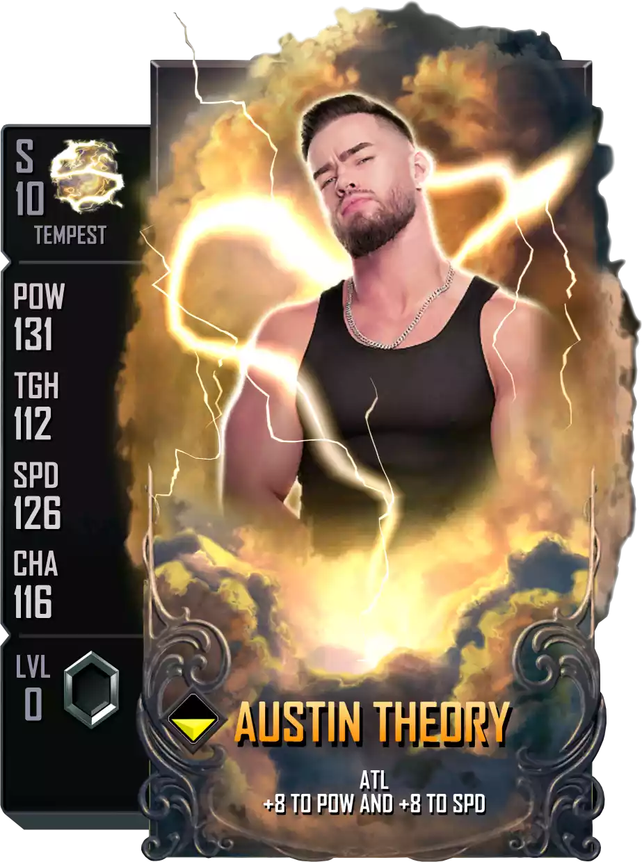 Tempest - Austin Theory - Standard Card from WWE Supercard