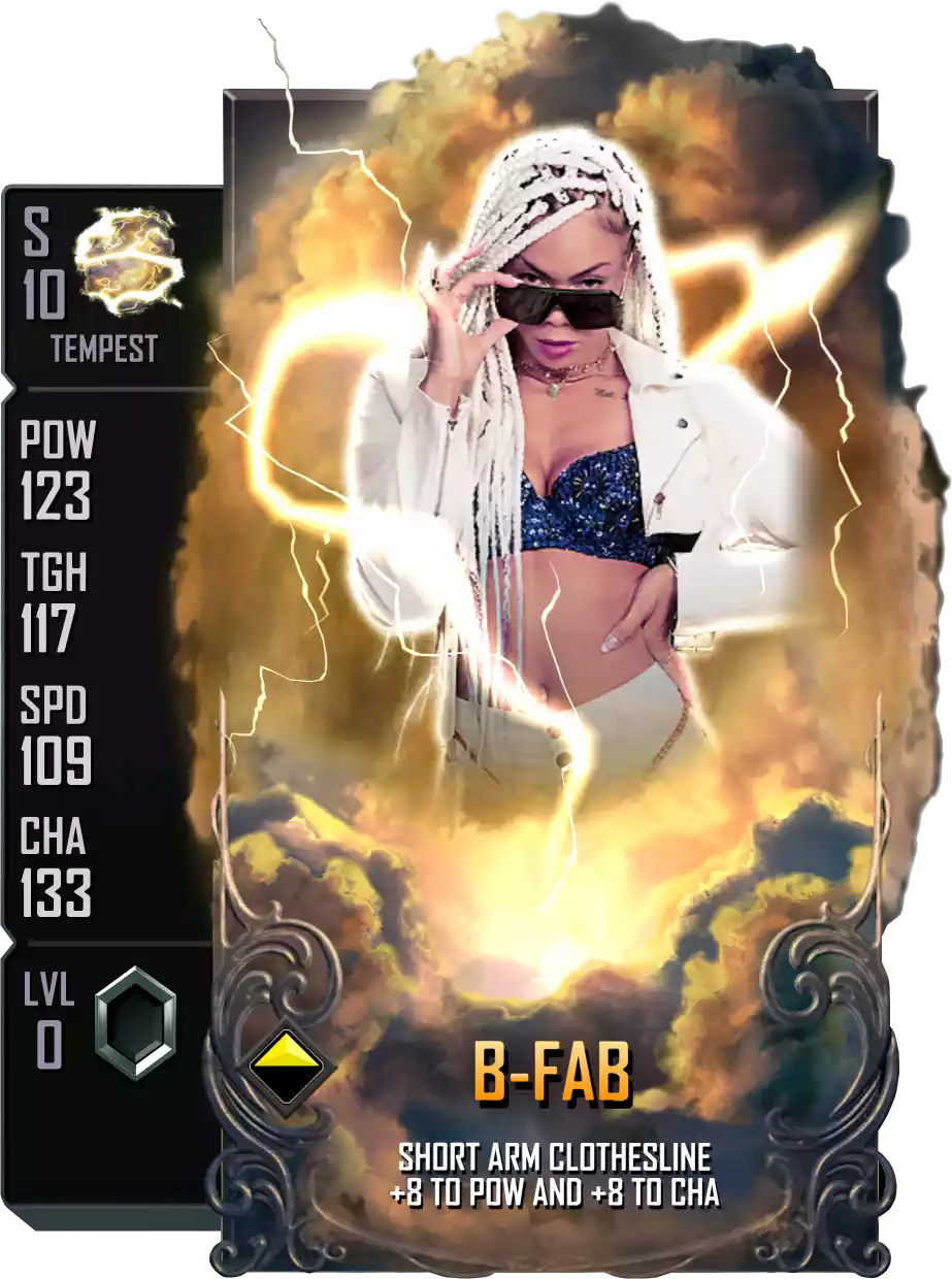 Tempest - B-Fab - Standard Card from WWE Supercard