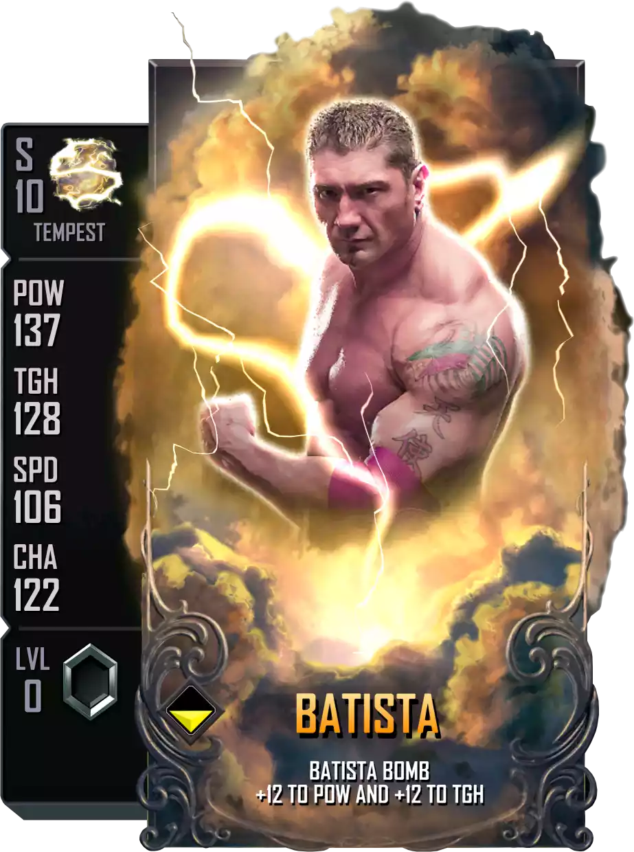 Tempest - Batista - Standard Card from WWE Supercard
