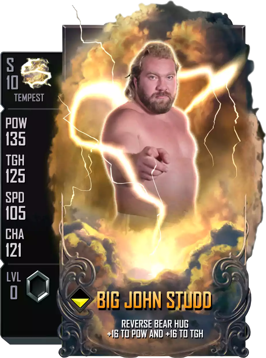 Tempest - Big John Studd - Standard Card from WWE Supercard