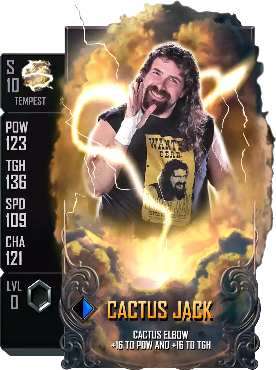 Tempest - Cactus Jack - Standard Card from WWE Supercard