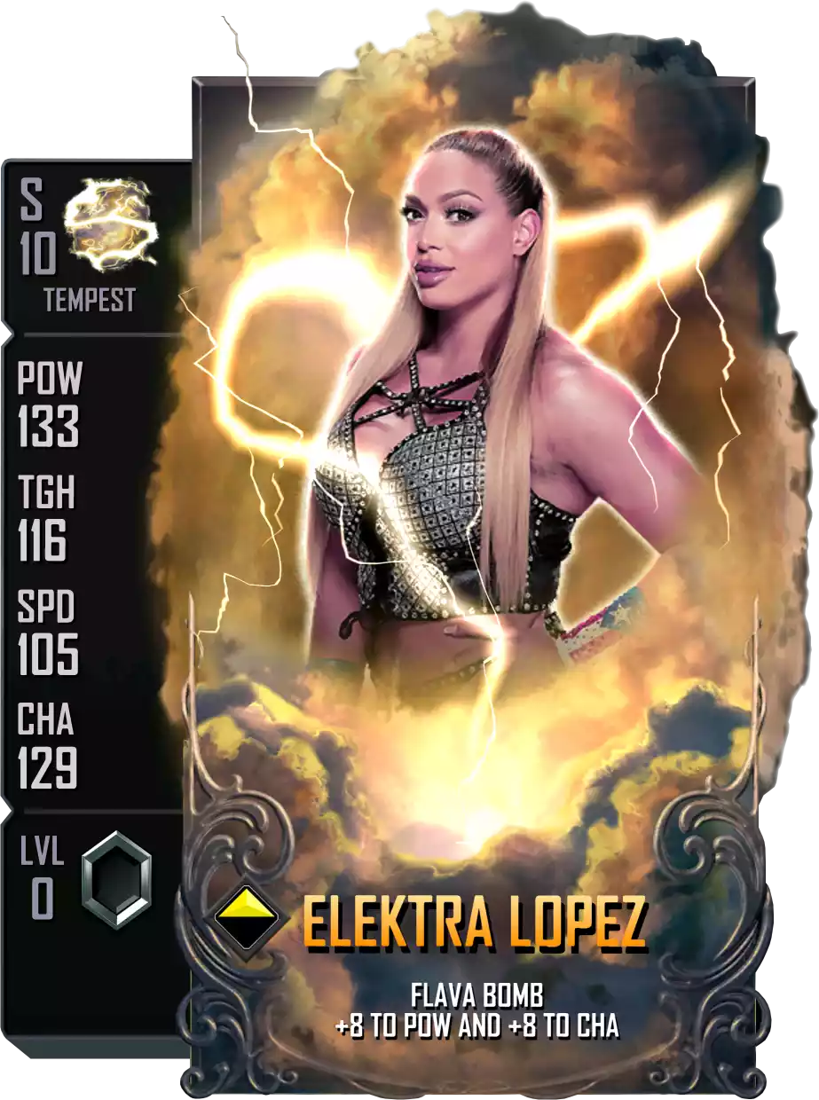 Tempest - Elektra Lopez - Standard Card from WWE Supercard