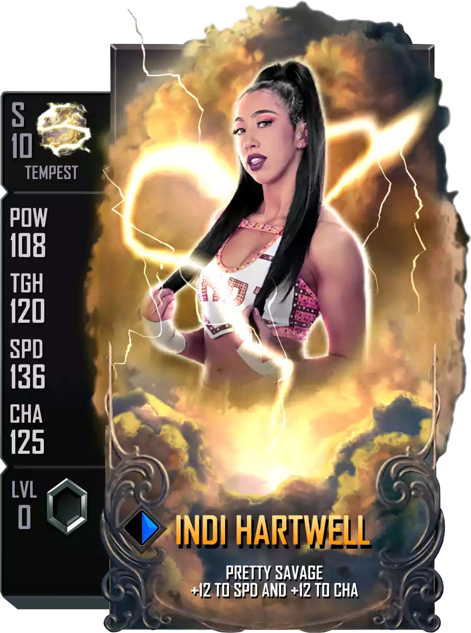 Tempest - Indi Hartwell - Standard Card from WWE Supercard