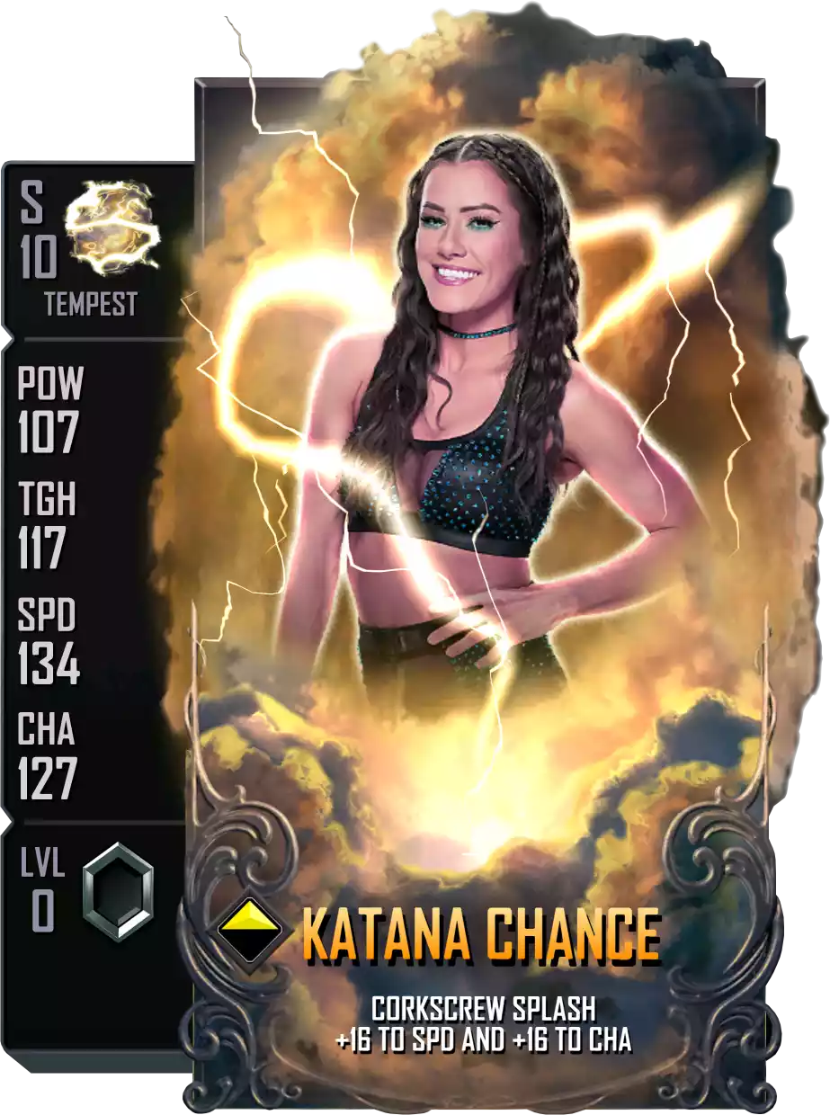 Tempest - Katana Chance - Standard Card from WWE Supercard