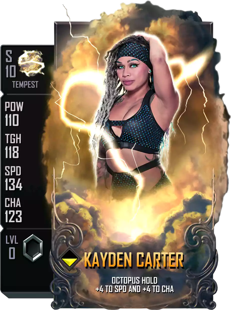Tempest - Kayden Carter - Standard Card from WWE Supercard