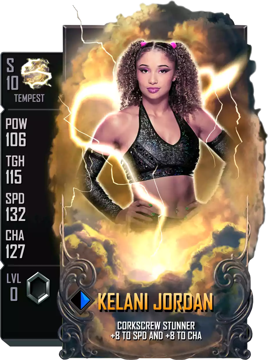 Tempest - Kelani Jordan - Standard Card from WWE Supercard