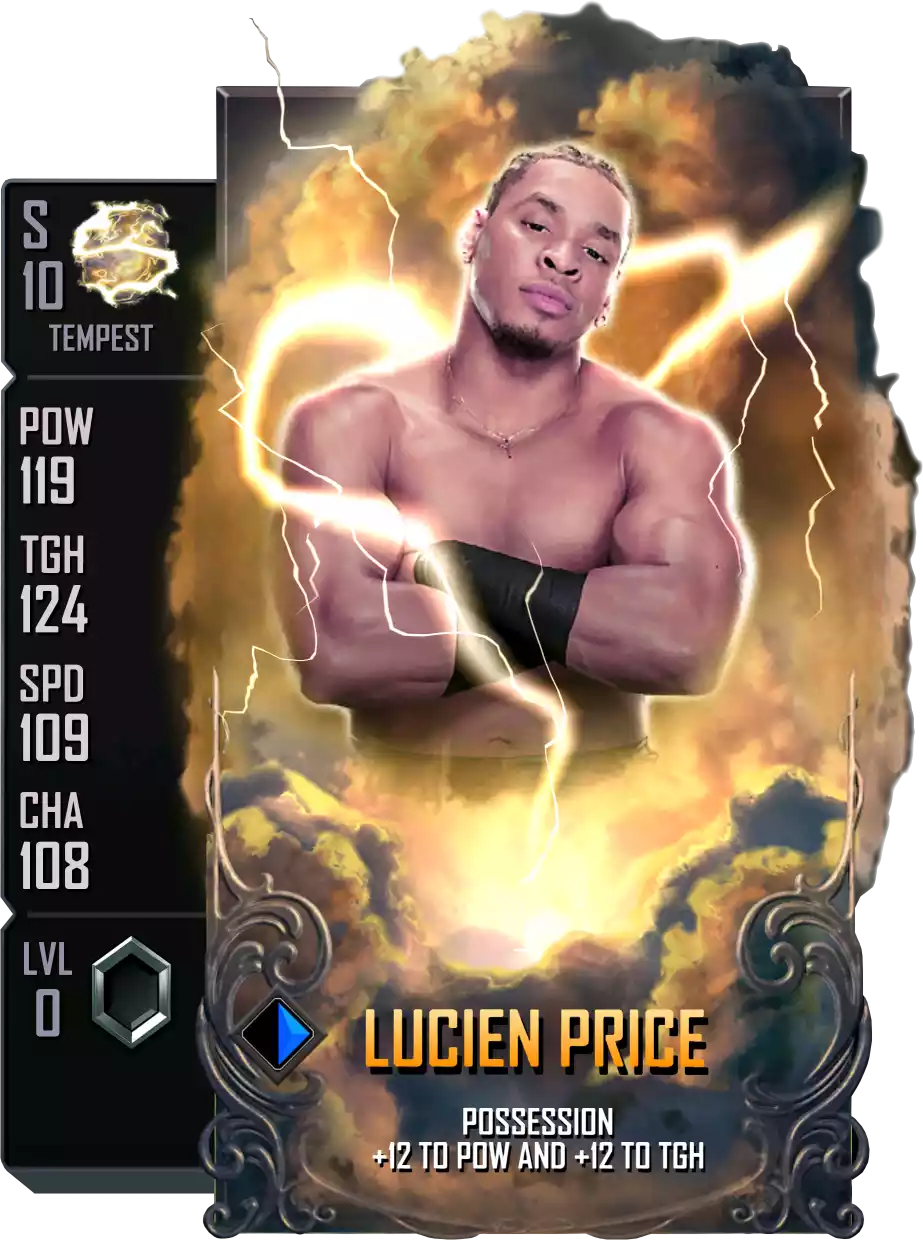 Tempest - Lucien Price - Standard Card from WWE Supercard