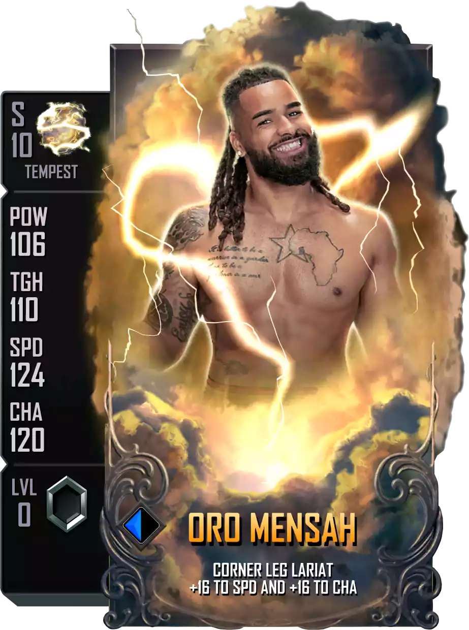 Tempest - Oro Mensah - Standard Card from WWE Supercard