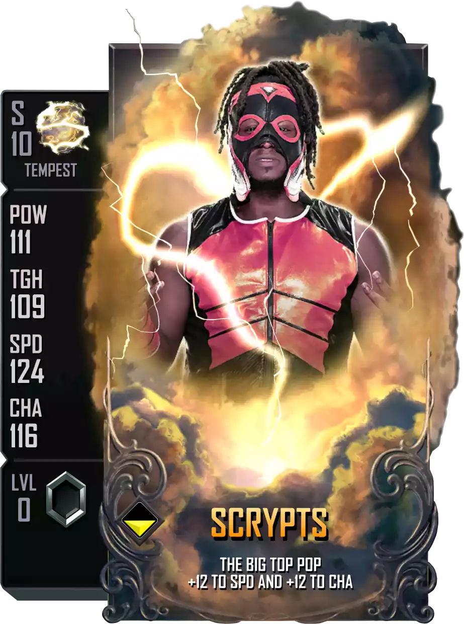 Tempest - Scrypts - Standard Card from WWE Supercard