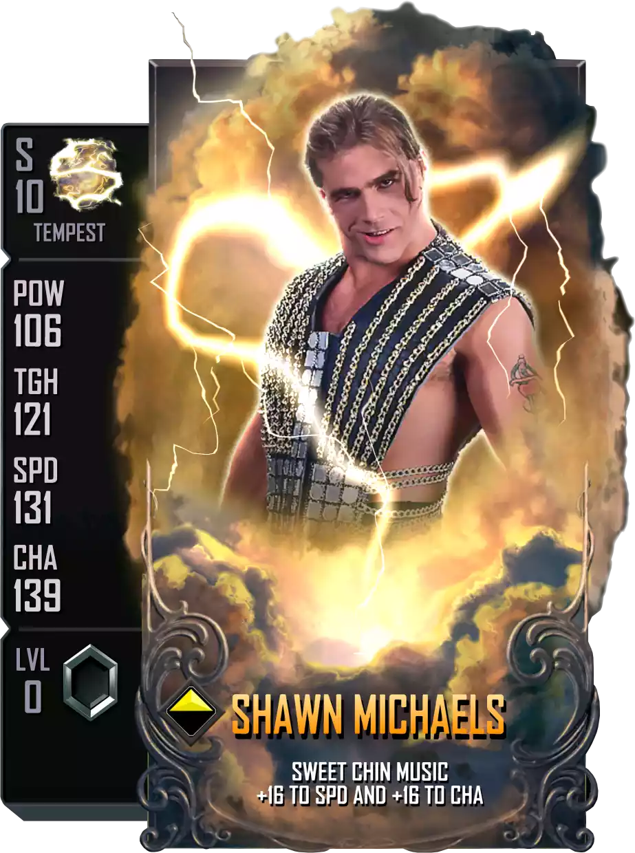 Tempest - Shawn Michaels - Standard Card from WWE Supercard