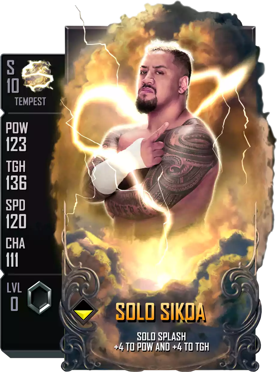 Tempest - Solo Sikoa - Standard Card from WWE Supercard