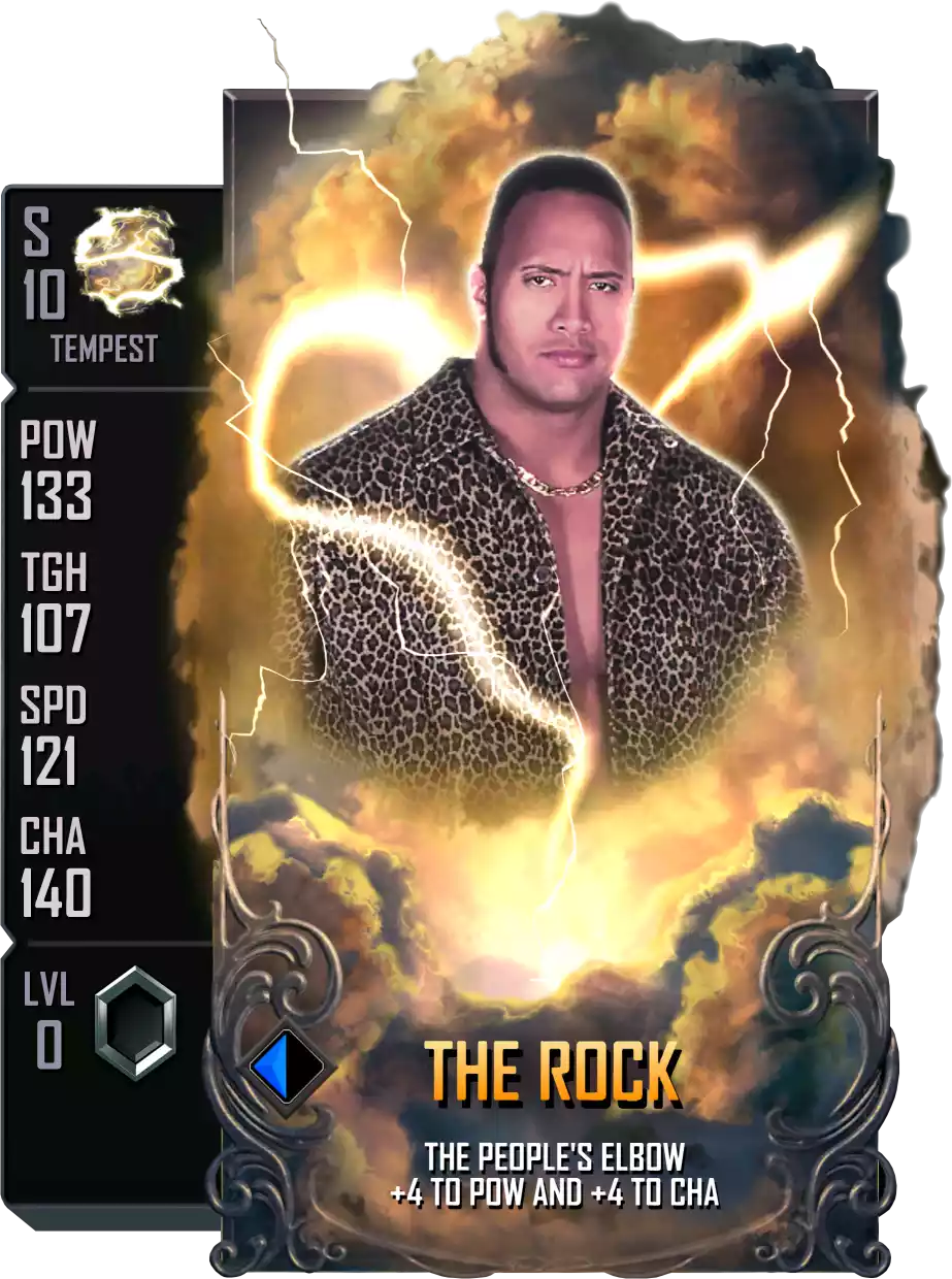 Tempest - The Rock - Standard Card from WWE Supercard