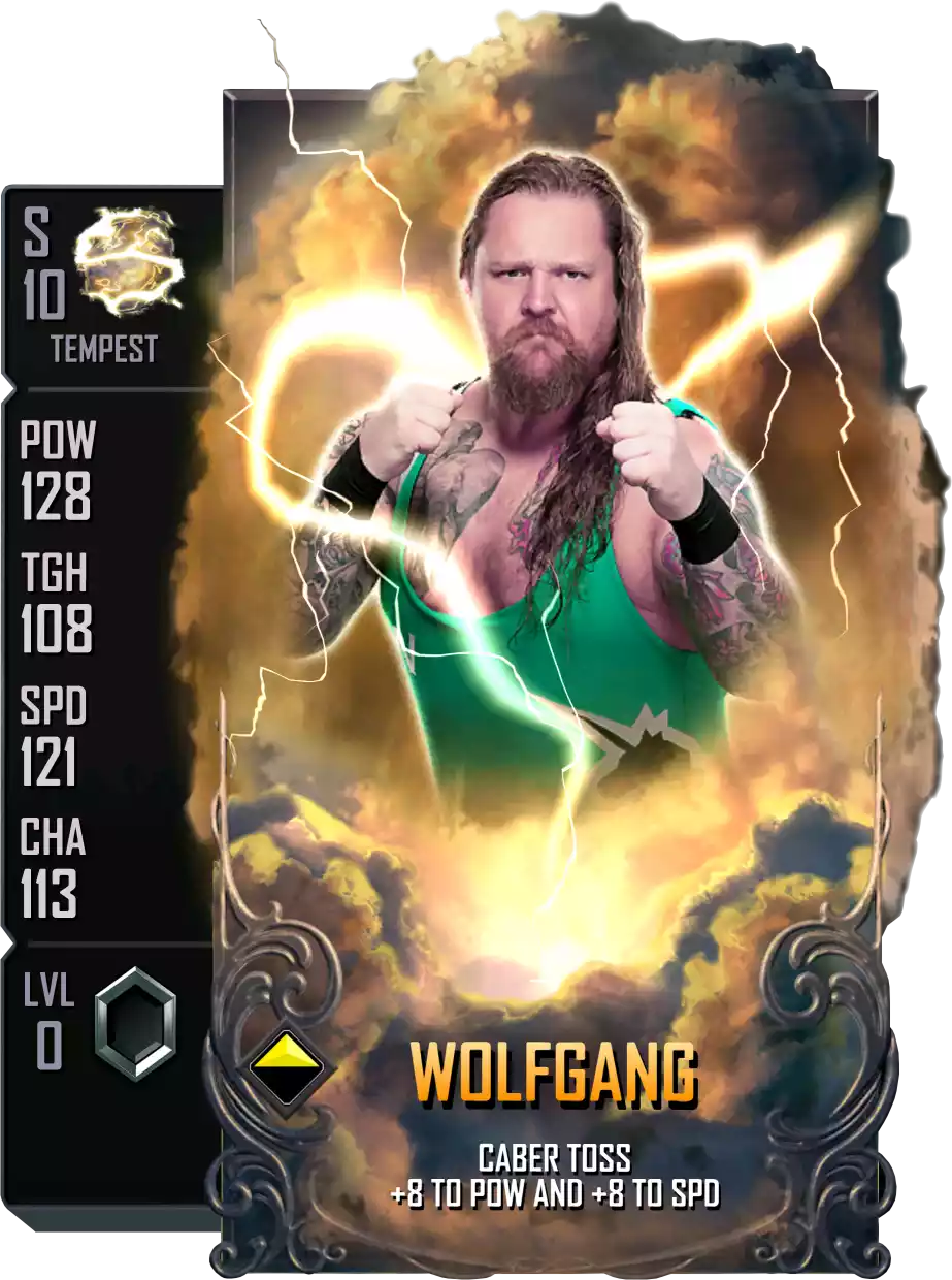 Tempest - Wolfgang - Standard Card from WWE Supercard