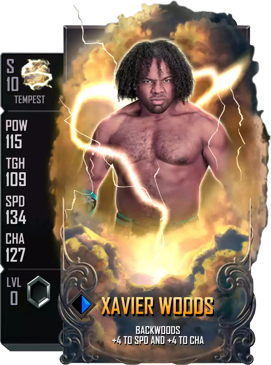 Tempest - Xavier Woods - Standard Card from WWE Supercard