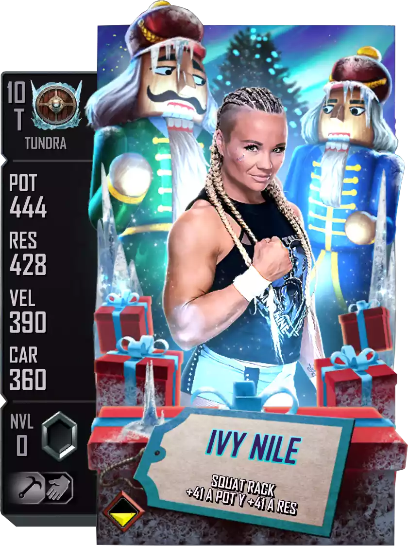 Crucible - Ivy Nile - Winter Holidays Card from WWE Supercard