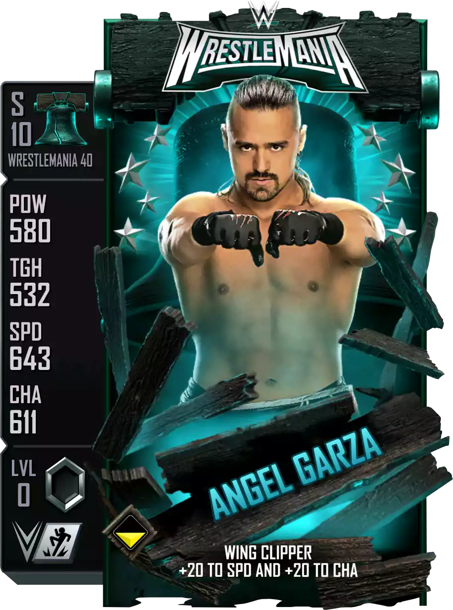Wrestlemania 40, Angel Garza, Standard Card from WWE Supercard
