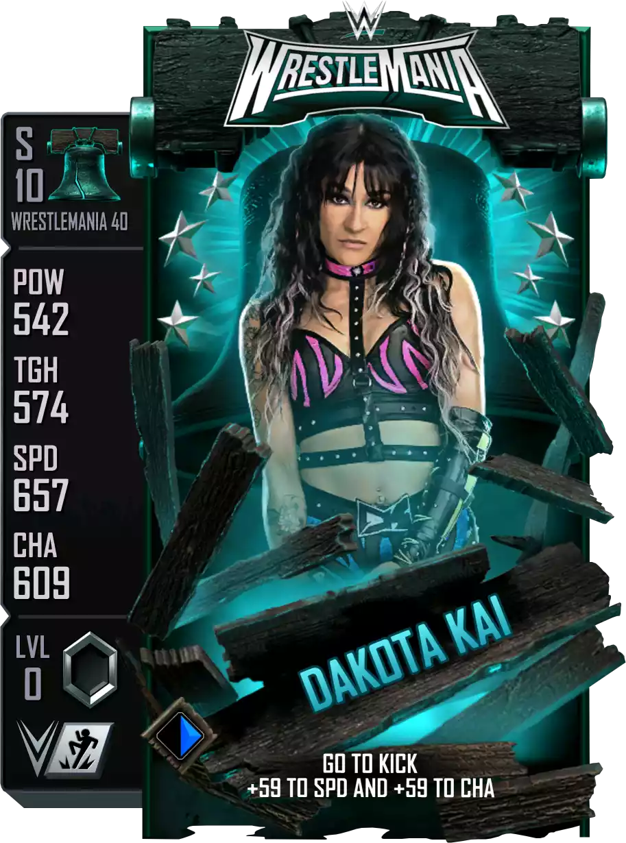 Wrestlemania 40, Dakota Kai, Standard Card from WWE Supercard
