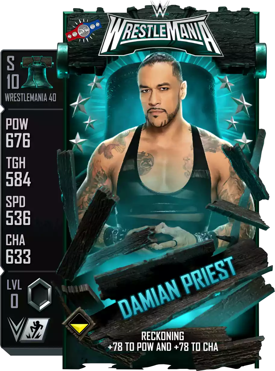 Wrestlemania 40, Damian Priest, Standard Card from WWE Supercard