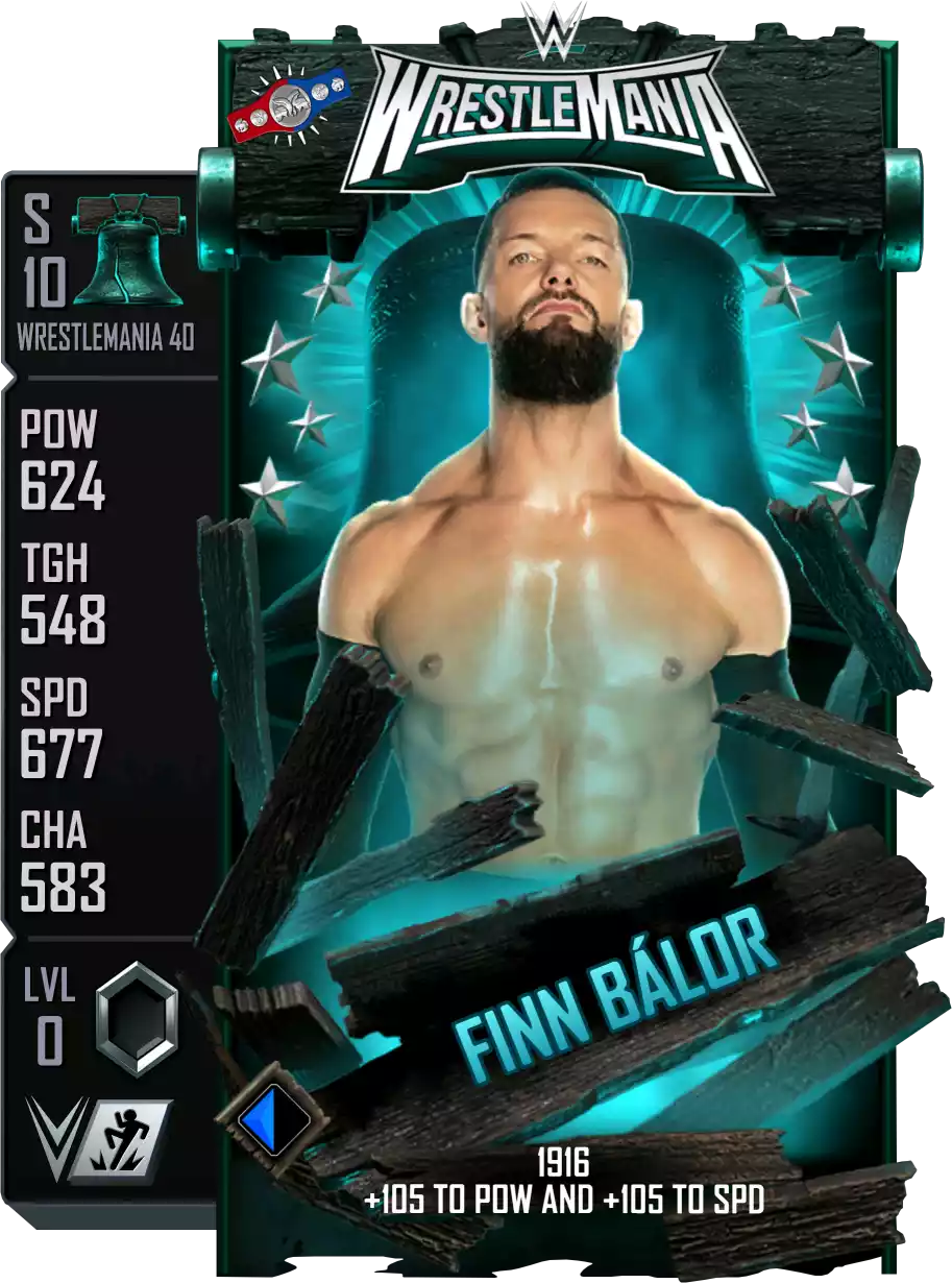 Wrestlemania 40, Finn Balor, Standard Card from WWE Supercard