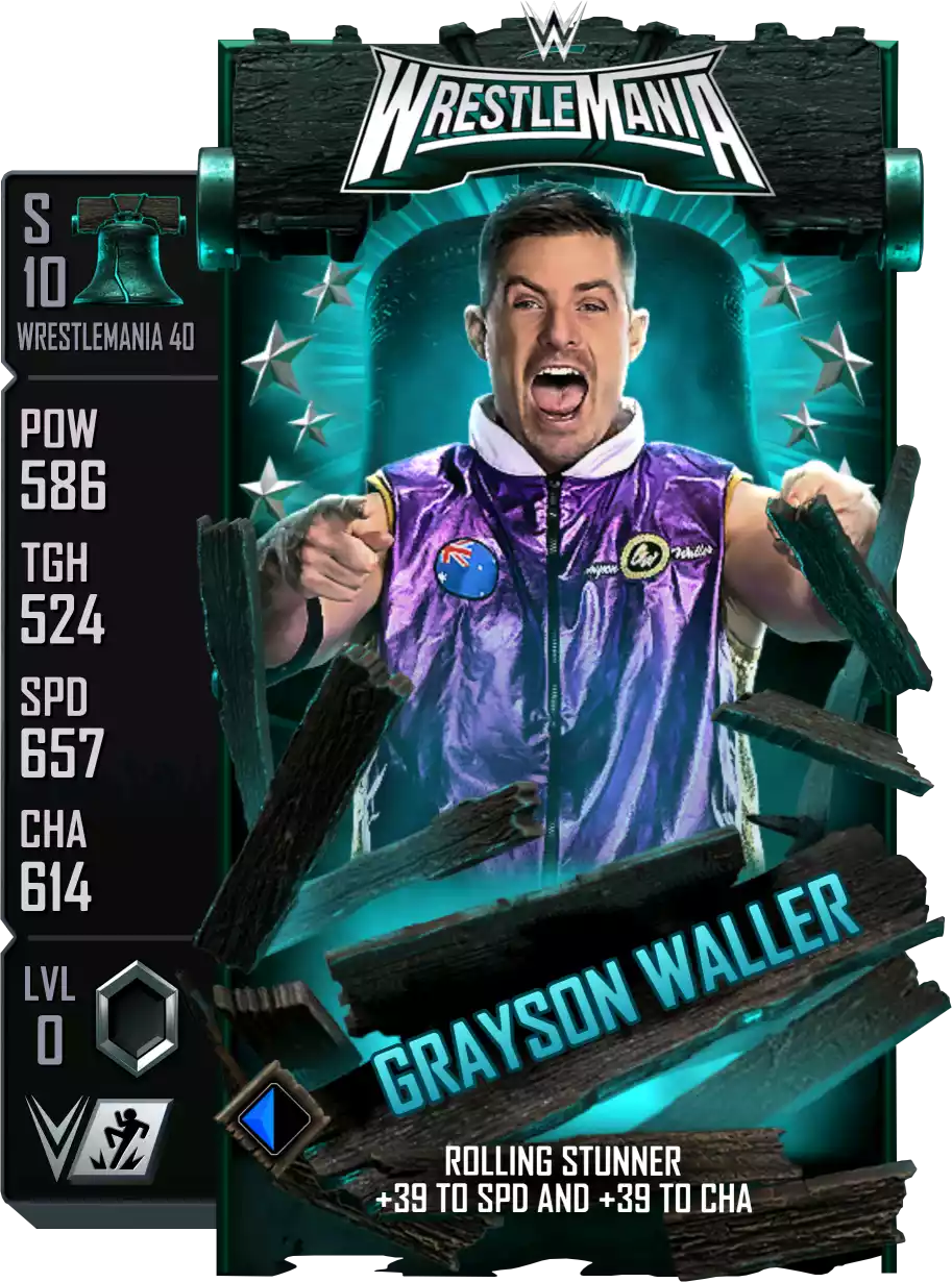 Wrestlemania 40, Grayson Waller, Standard Card from WWE Supercard