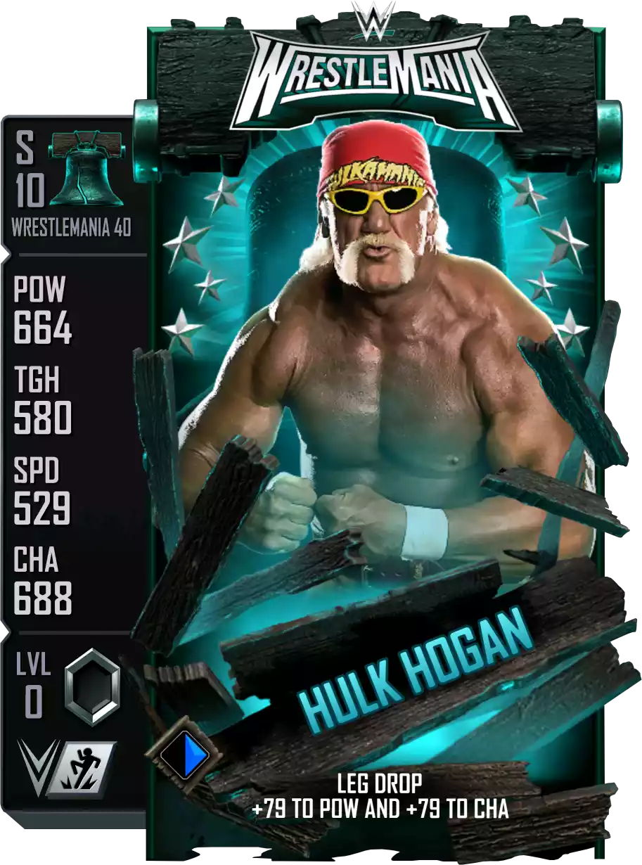 Wrestlemania 40, Hulk Hogan, Standard Card from WWE Supercard
