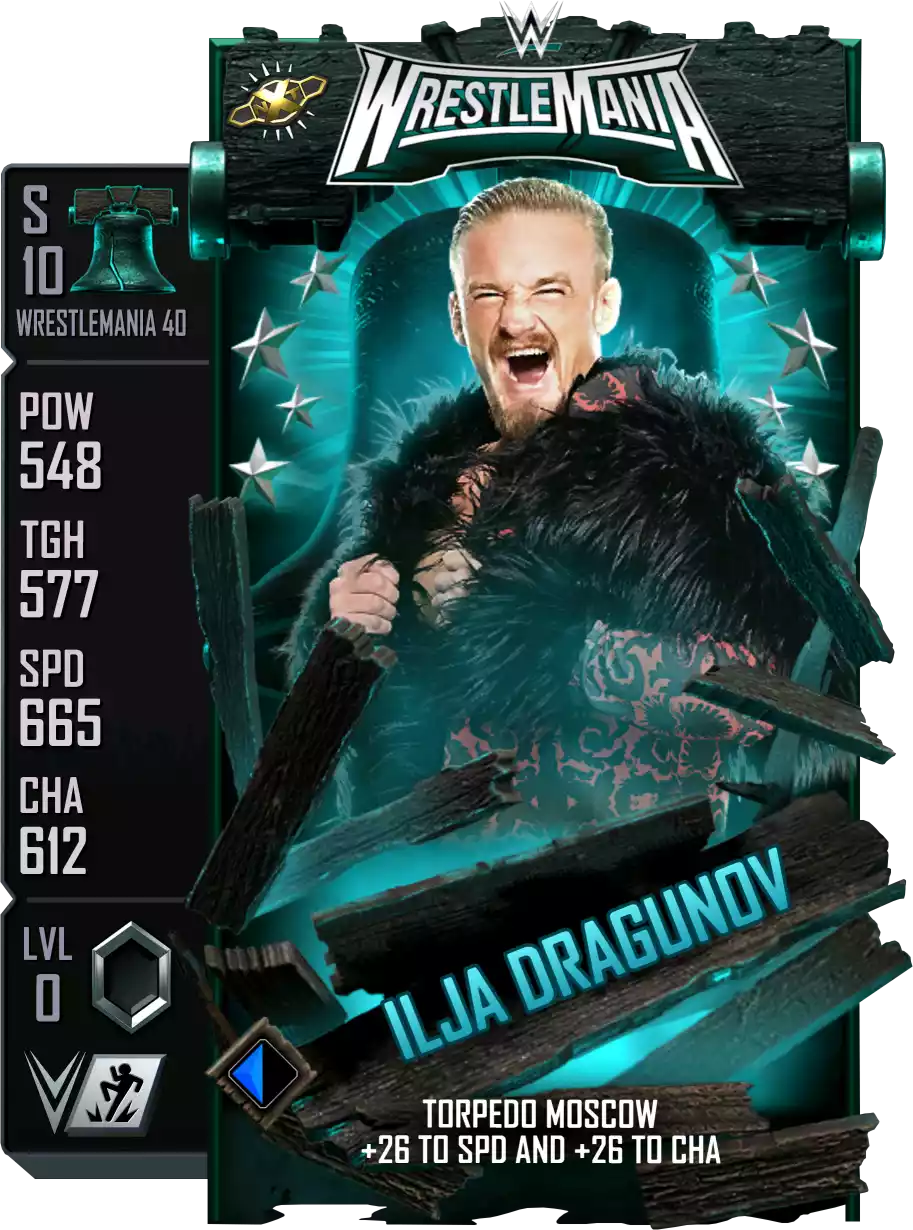 Wrestlemania 40, Ilja Dragunov, Standard Card from WWE Supercard