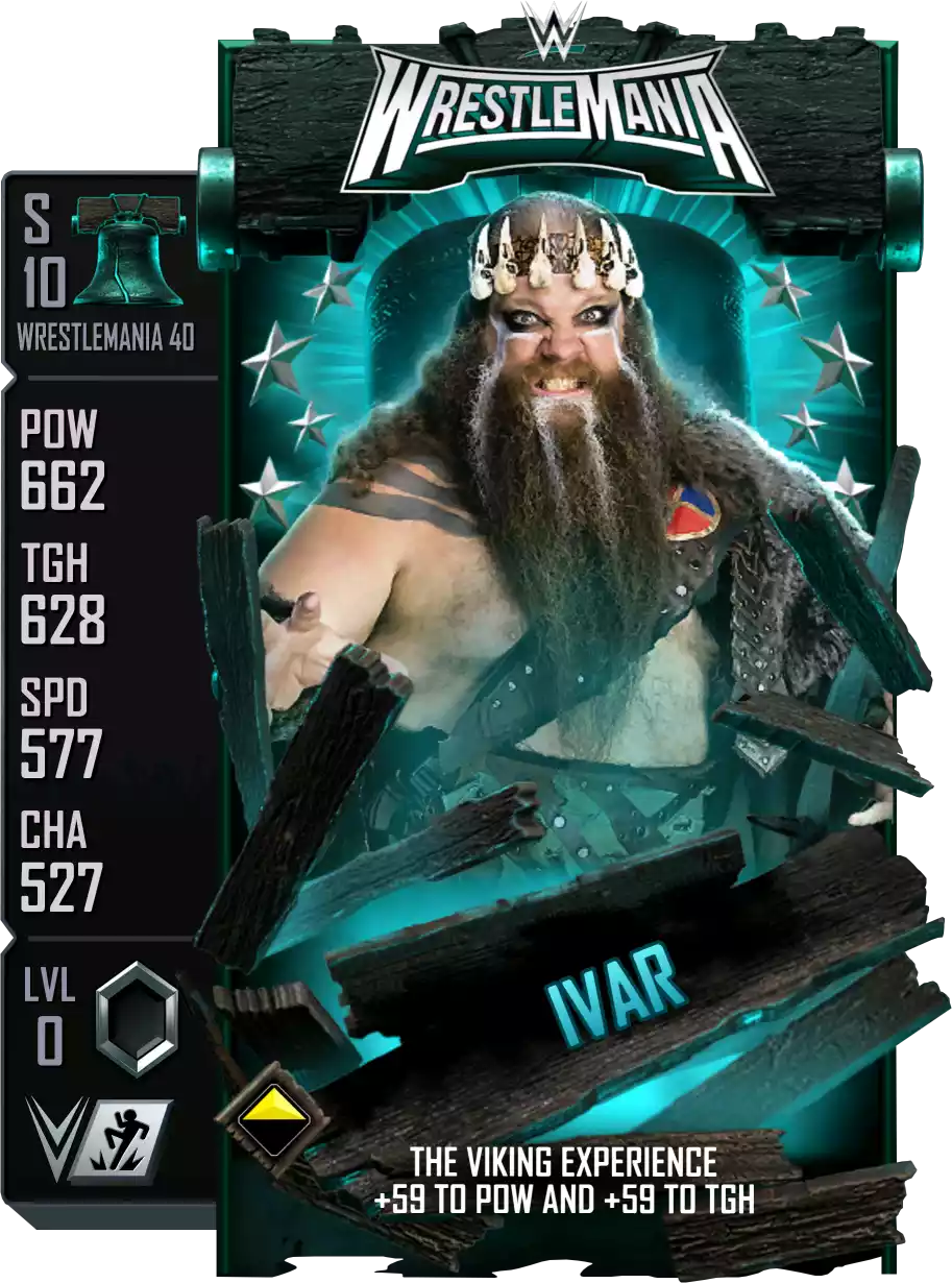 Wrestlemania 40, Ivar, Standard Card from WWE Supercard
