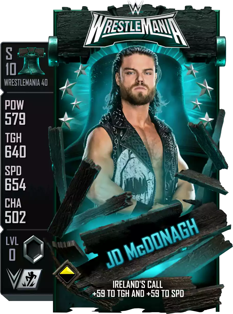 Wrestlemania 40, JD McDonagh, Standard Card from WWE Supercard