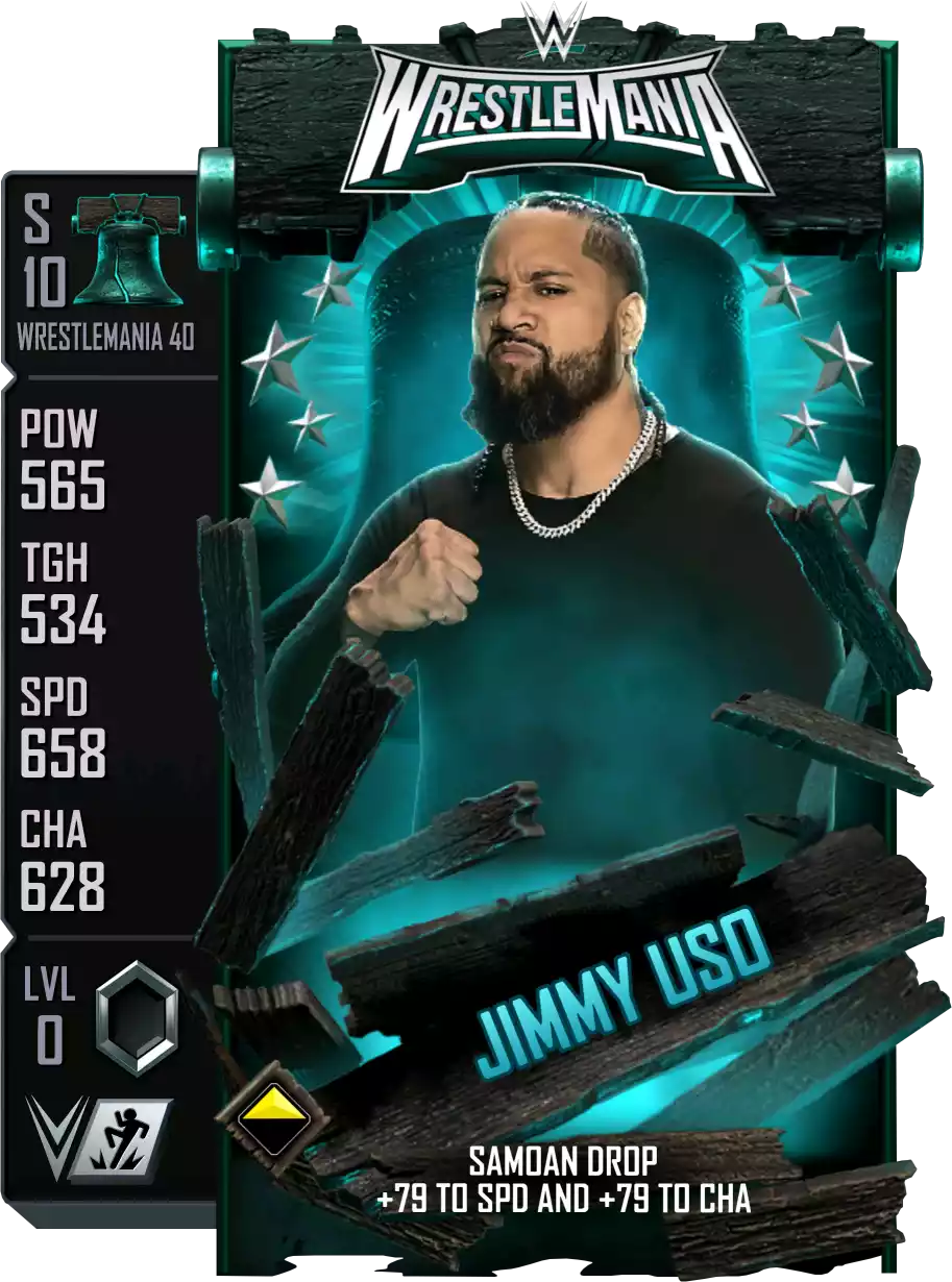 Wrestlemania 40, Jimmy Uso, Standard Card from WWE Supercard