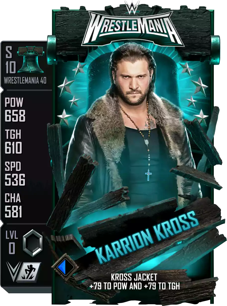 Wrestlemania 40, Karrion Kross, Standard Card from WWE Supercard