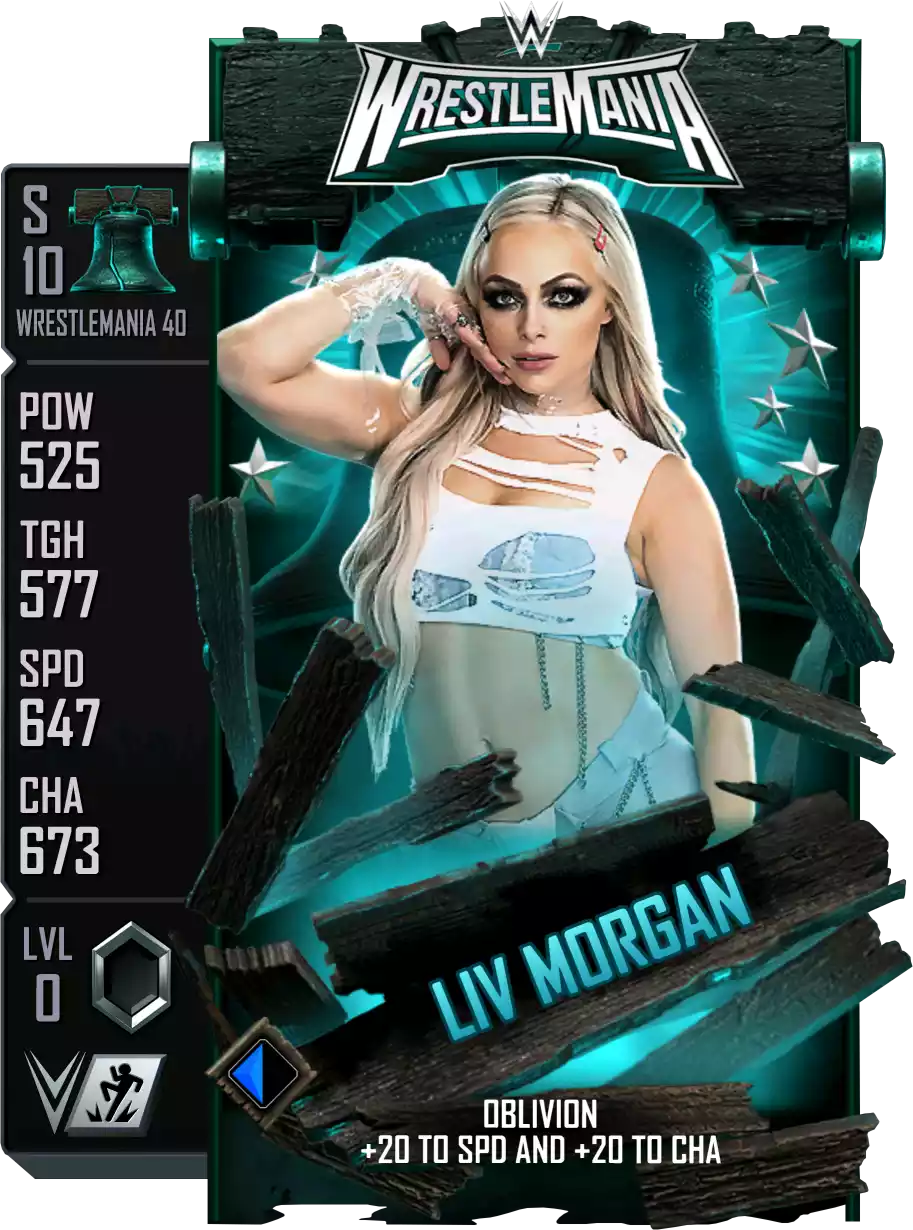 Wrestlemania 40, Liv Morgan, Standard Card from WWE Supercard